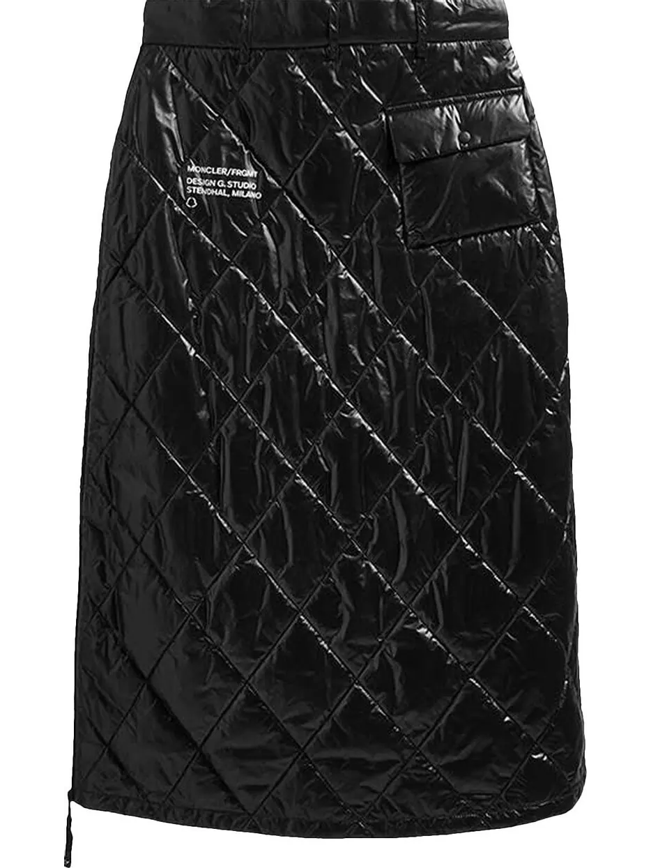 Юбка Moncler x Fragment Quilted Shiny Outerwear Skirt 'Black'