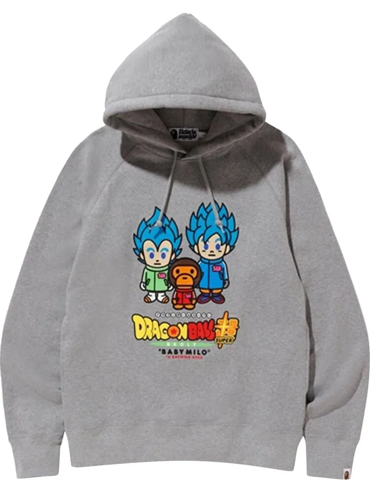 Худи BAPE x Dragon Ball Z Super Son Goku & Vegeta Hoodie 'Grey'