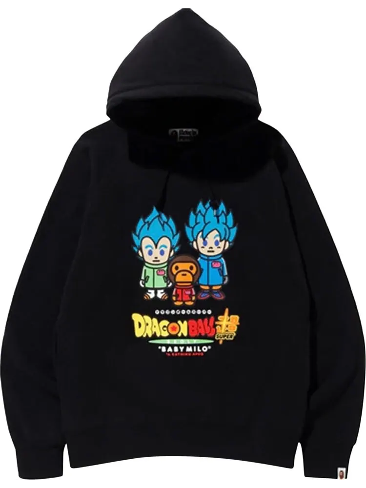 Худи BAPE x Dragon Ball Z Super Son Goku & Vegeta Hoodie 'Black'