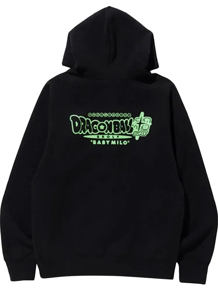 Худи BAPE x Dragon Ball Z Super Son Goku & Vegeta Hoodie 'Black' — изображение 2 из 2, черный