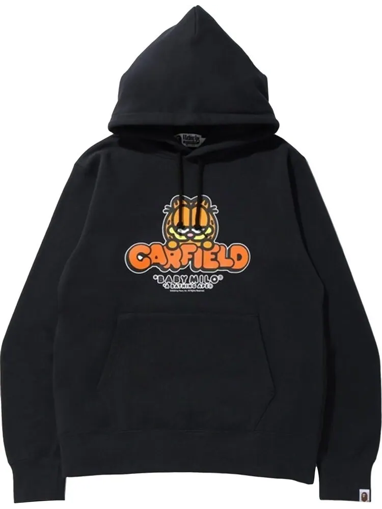 Худи BAPE x Garfield Pullover Hoodie Black