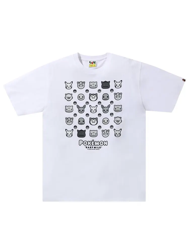 Футболка BAPE Baby Milo x Pokemon Monotone Tee #4 'White' — изображение 1 из 2, белый