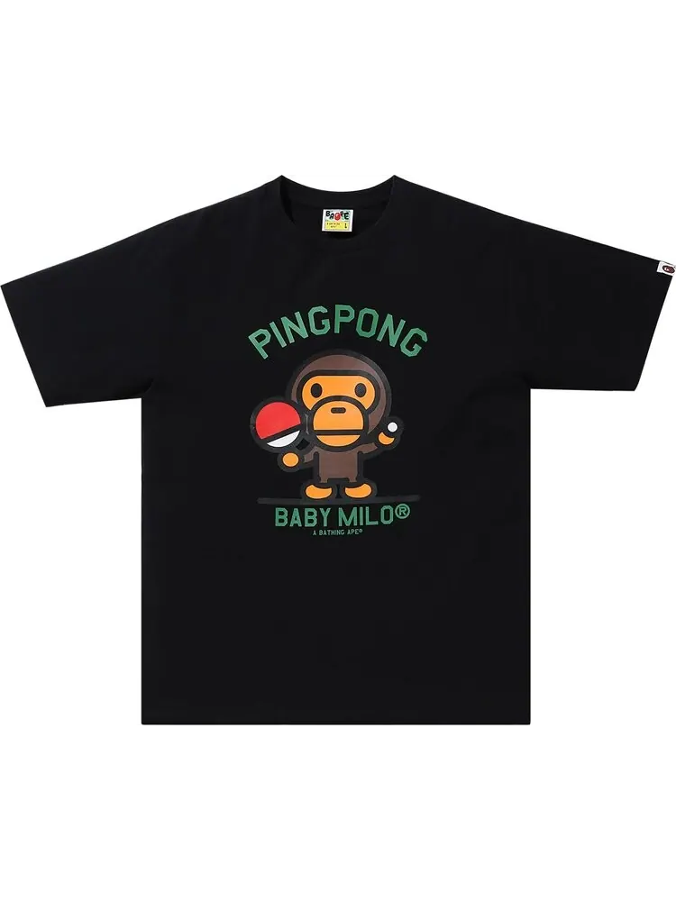 Футболка BAPE Milo Pingpong Sports Tee 'Black'