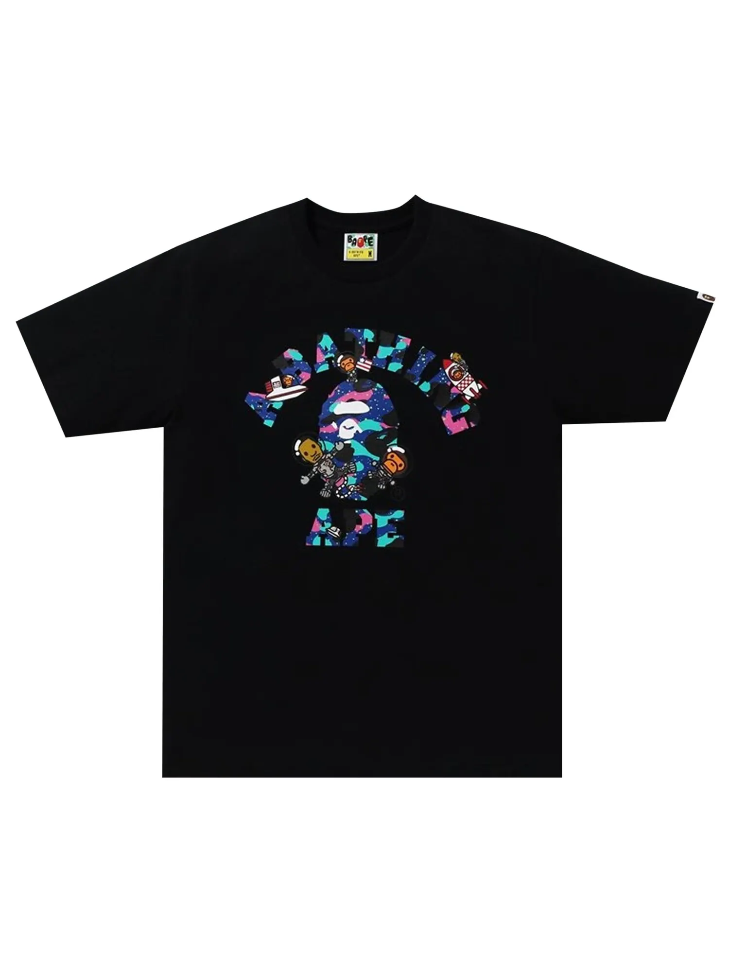 Футболка BAPE x Kid Cudi College Moon Man