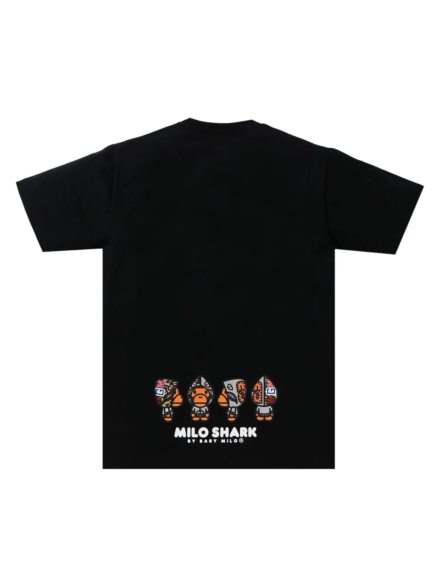 Футболка BAPE Milo Shark — изображение 2 из 2, черный/серый