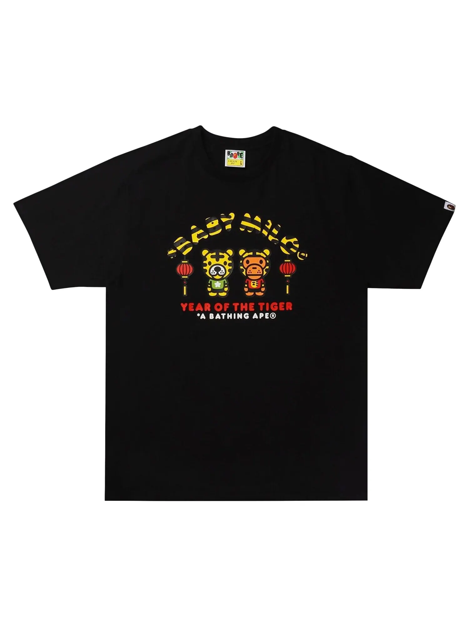 Футболка BAPE Year Of The Tiger Baby Milo — изображение 1 из 1, черный