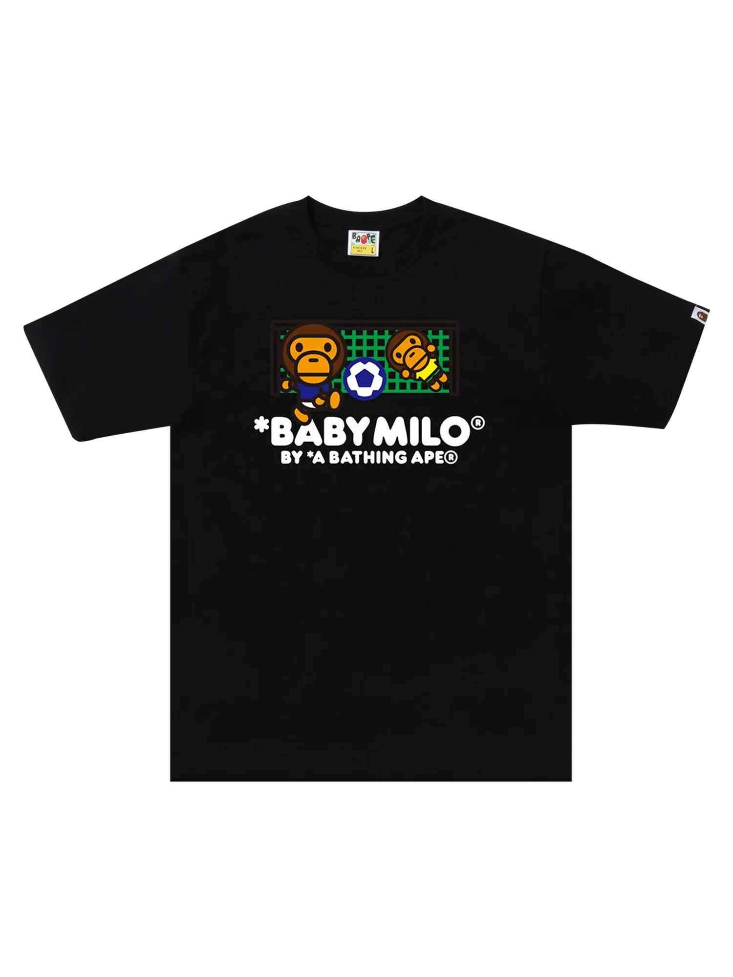 Футбольная футболка BAPE Baby Milo — изображение 1 из 2, черный