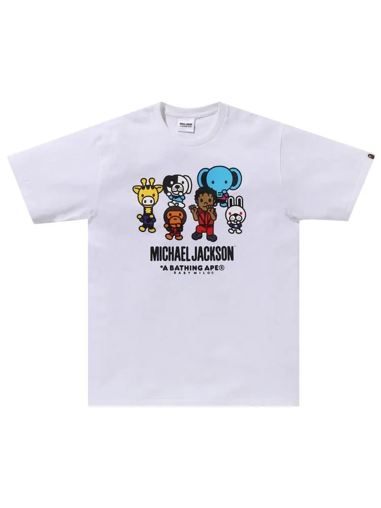 Футболка BAPE x Michael Jackson Baby Milo 'White'