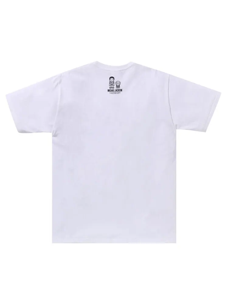 Футболка BAPE x Michael Jackson Baby Milo 'White' — изображение 2 из 2, белый