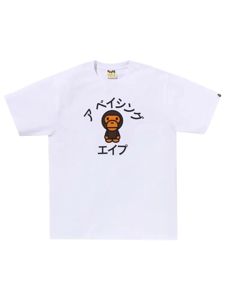 Футболка BAPE Baby Milo College 'White'