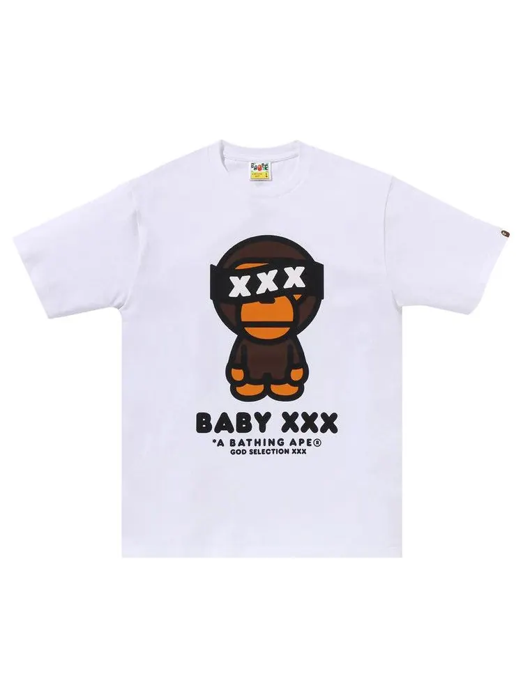 Футболка BAPE x GOD SELECTION XXX Baby Milo Tee
