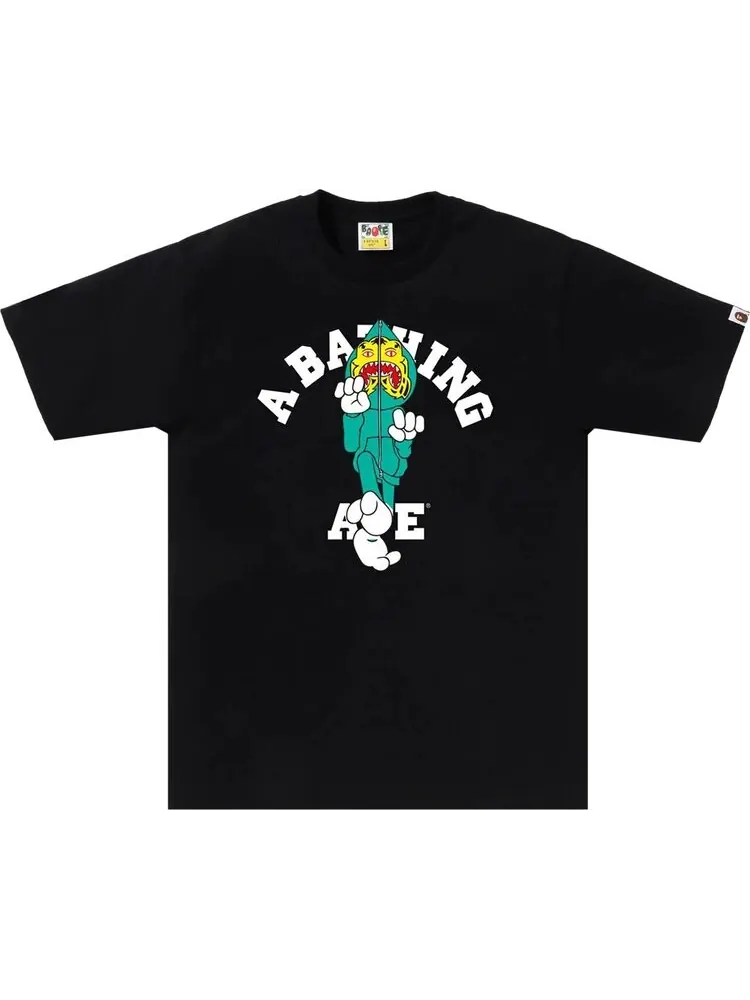 Футболка BAPE Tiger Milo College 'Black'