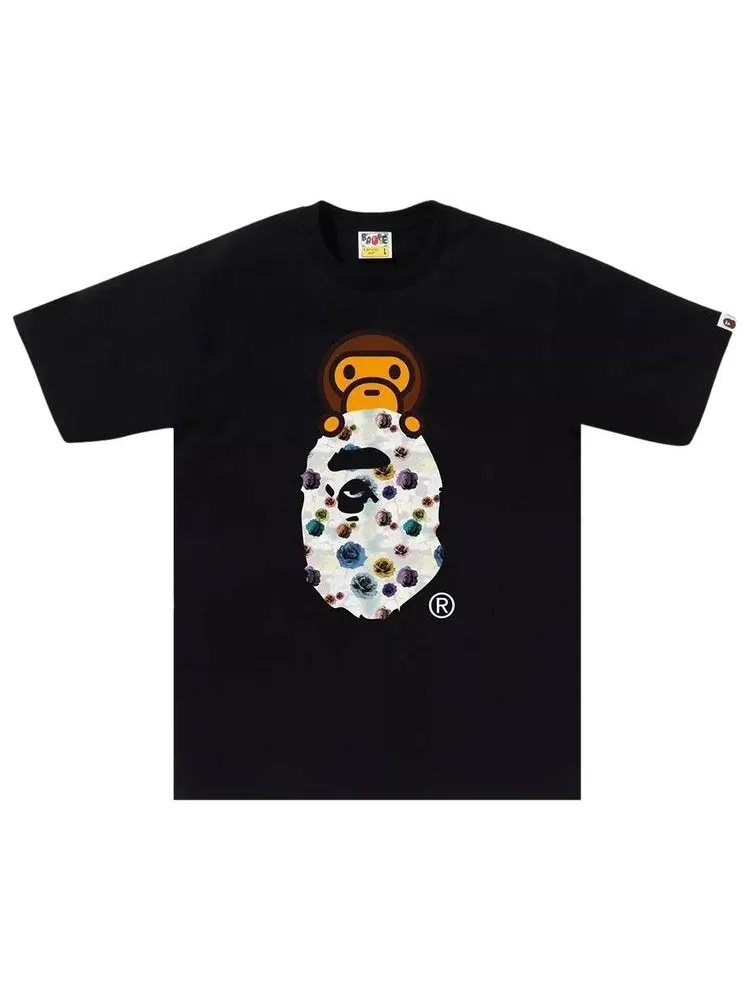 Футболка BAPE Floral Camo Milo On Ape Head Tee