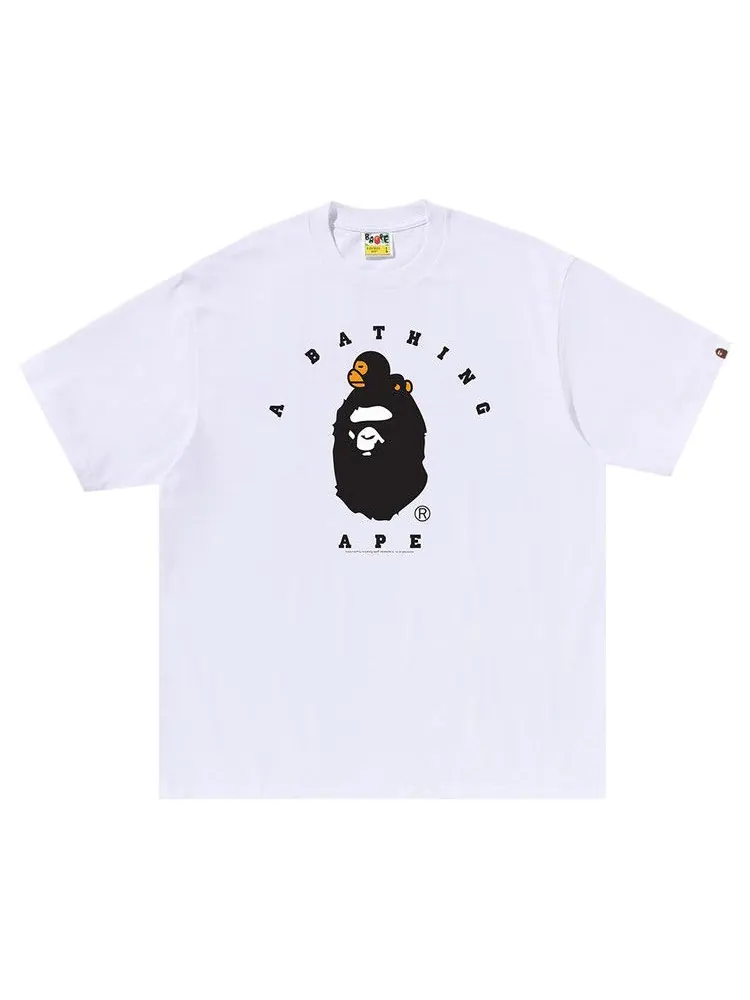 Футболка BAPE Milo College Relaxed Fit Tee 'White'