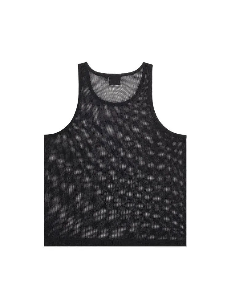 Топ Stussy x Denim Tears Mesh Tank — изображение 2 из 2, черный