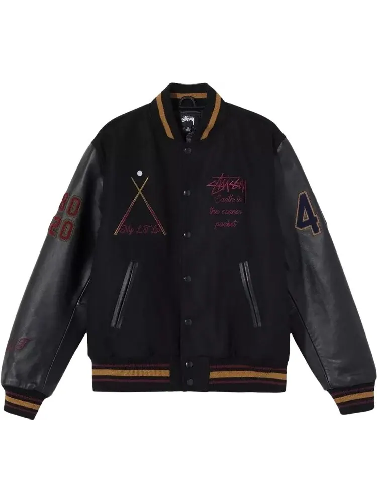 Куртка Stussy 40th Anniversary Varsity Jacket 'Black'
