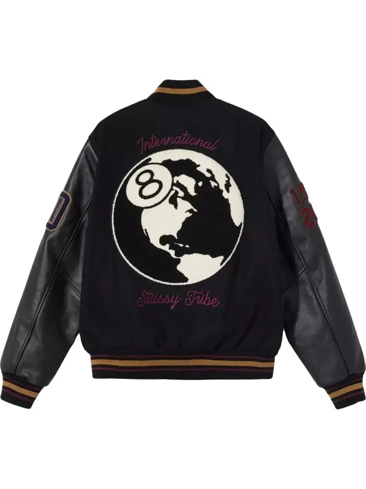 Куртка Stussy 40th Anniversary Varsity Jacket 'Black' — изображение 2 из 2, черный