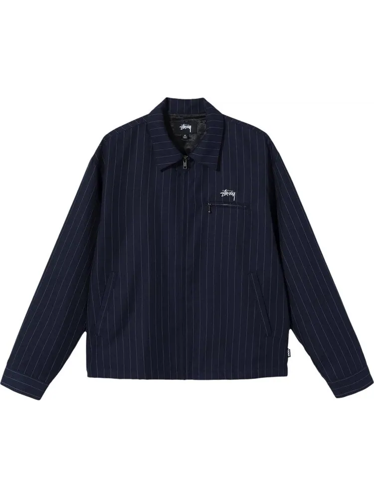 Куртка Stussy x Comme des Garçons Pin Striped Bing Jacket 'Navy'