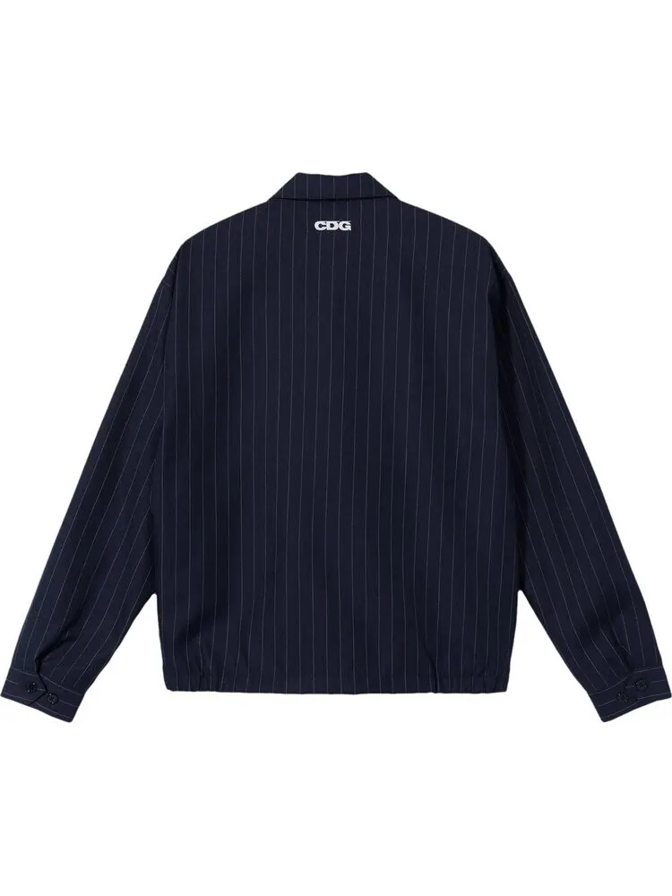 Куртка Stussy x Comme des Garçons Pin Striped Bing Jacket 'Navy' — изображение 2 из 2, синий