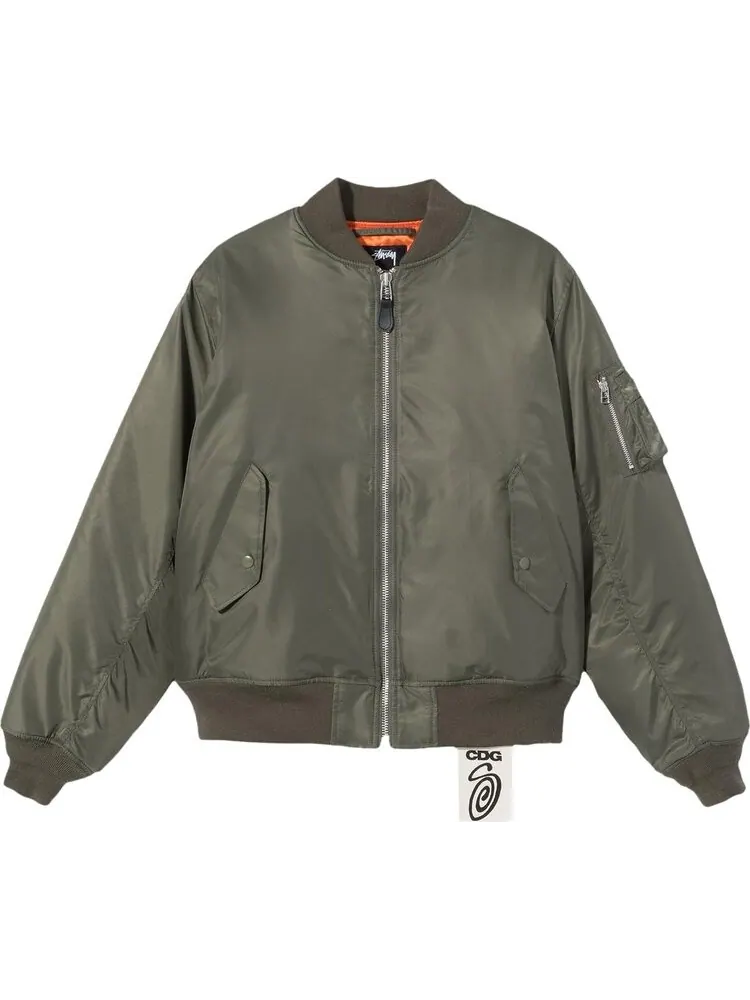Куртка Stussy x Comme des Garçons MA-1 Jacket 'Olive'