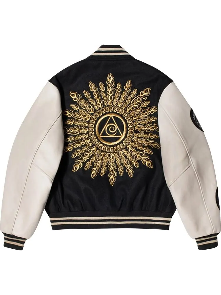 Куртка Stussy x Dries Van Noten Varsity Jacket 'Black' — изображение 2 из 2, черный