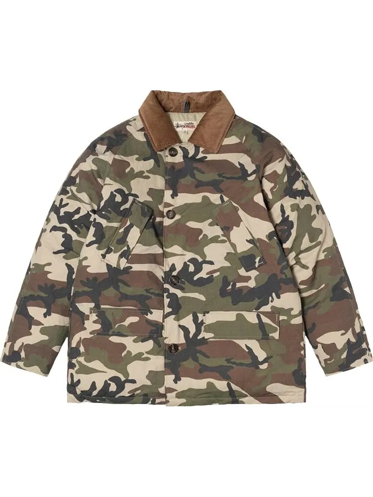 Куртка Stussy x Denim Tears Ripstop Down Army Jacket 'Camo'