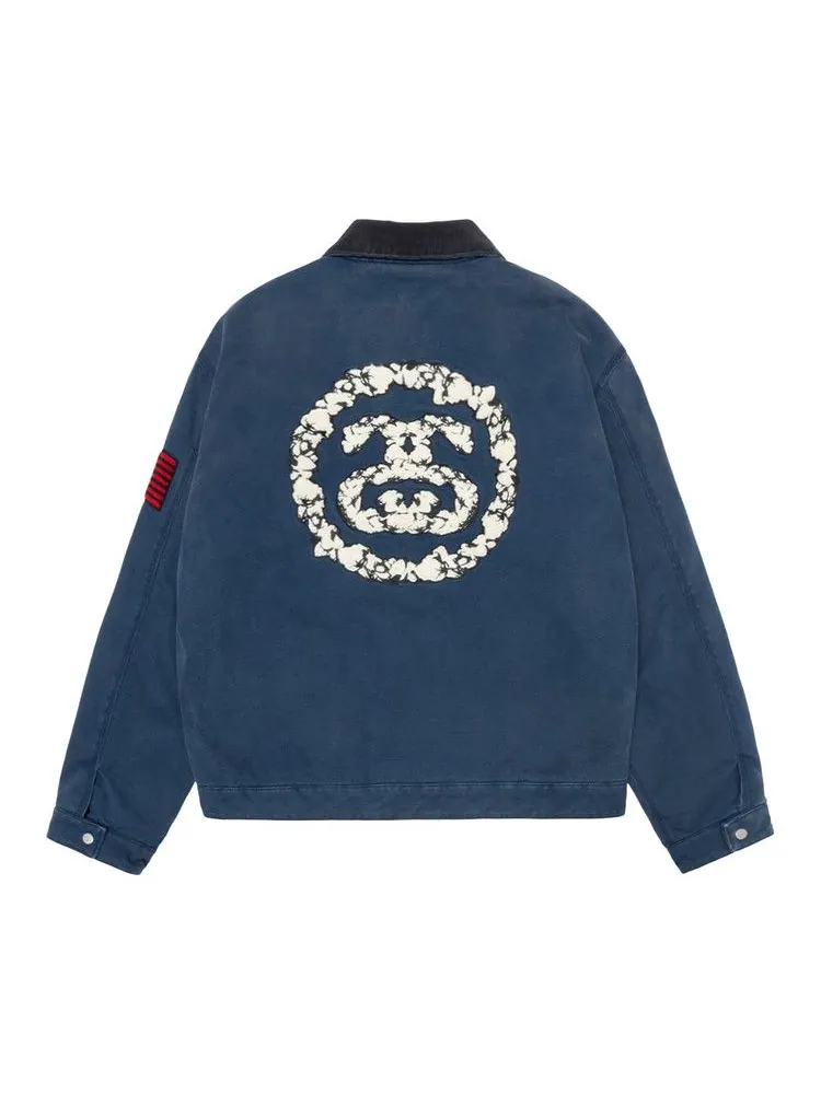 Куртка Stussy x Denim Tears Canvas Jacket — изображение 2 из 2, синий