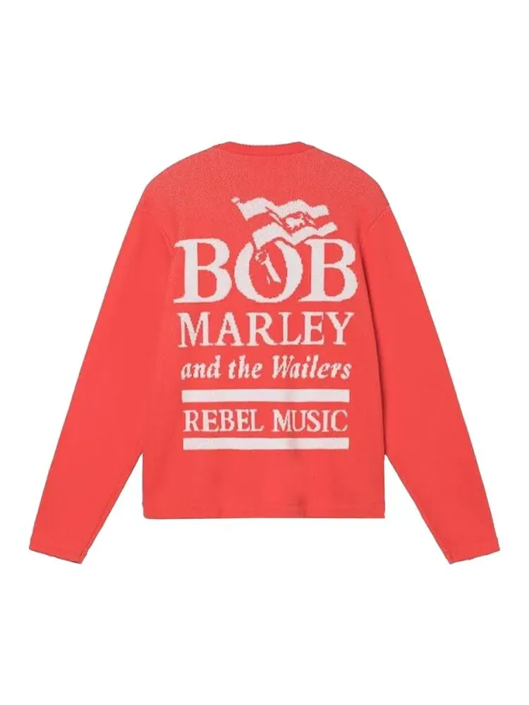 Свитер Stussy Bob Marley 'Red' — изображение 2 из 2, красный