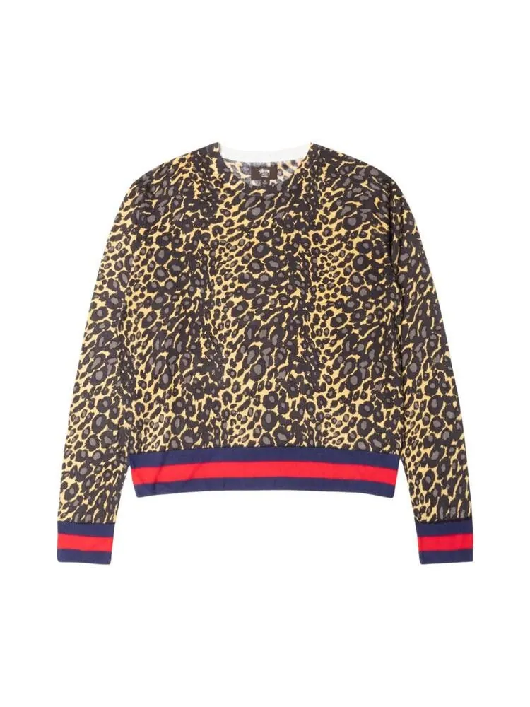 Свитер Stussy x Wales Bonner Leopard Sweater