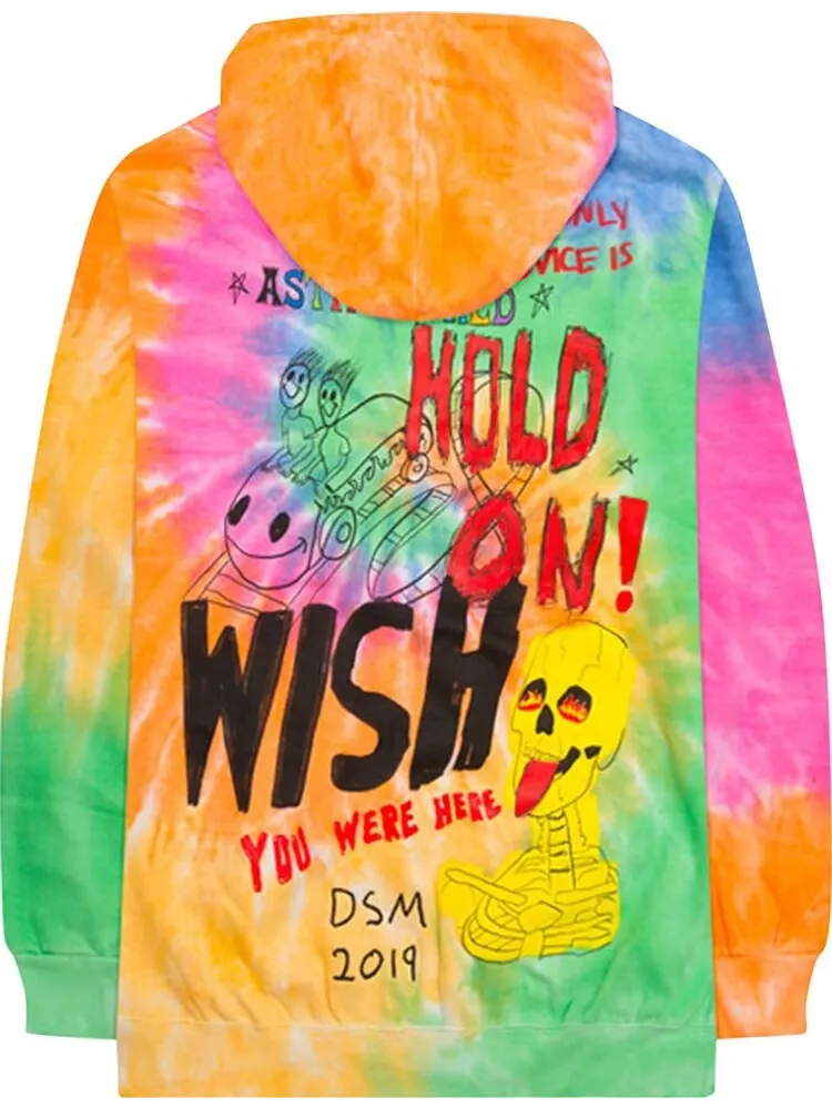 Худи Cactus Jack by Travis Scott Astroworld x DSM Down To Earth Hoodie 'Tie-Dye' — изображение 2 из 2, мульти