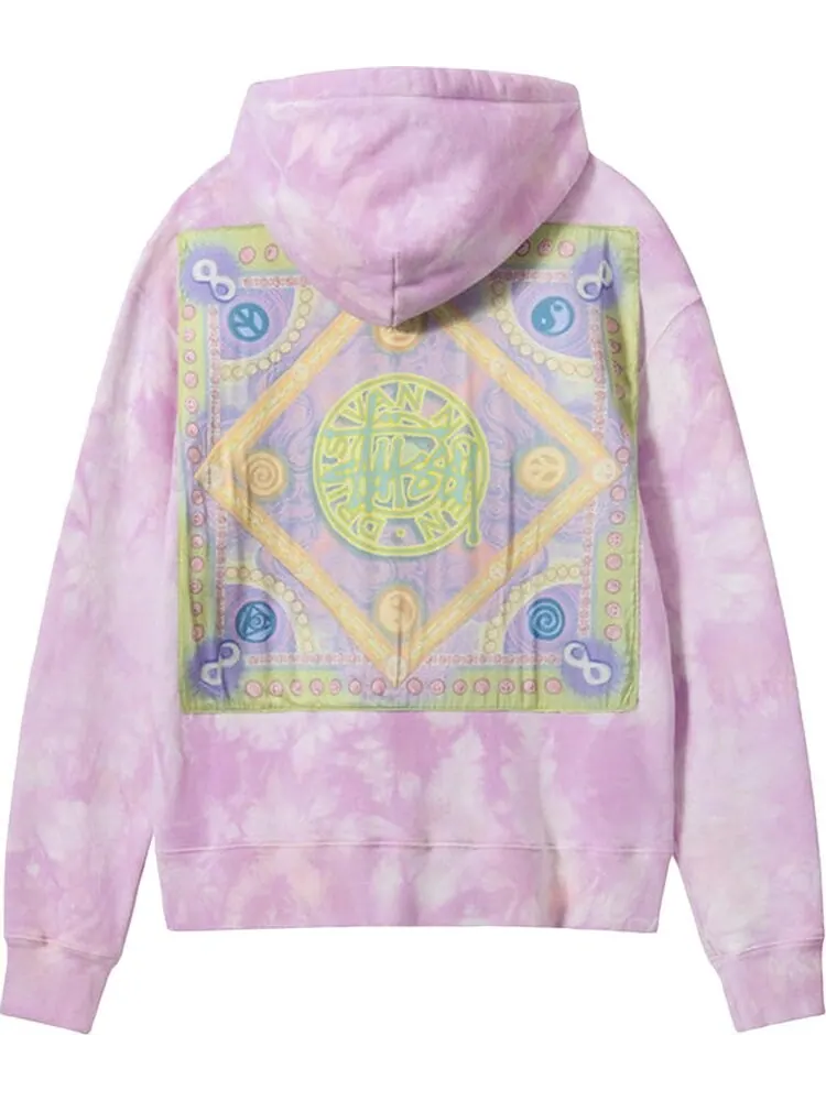 Худи Stussy x Dries Van Noten Bandana Hoodie 'Lilac' — изображение 2 из 2, фиолетовый
