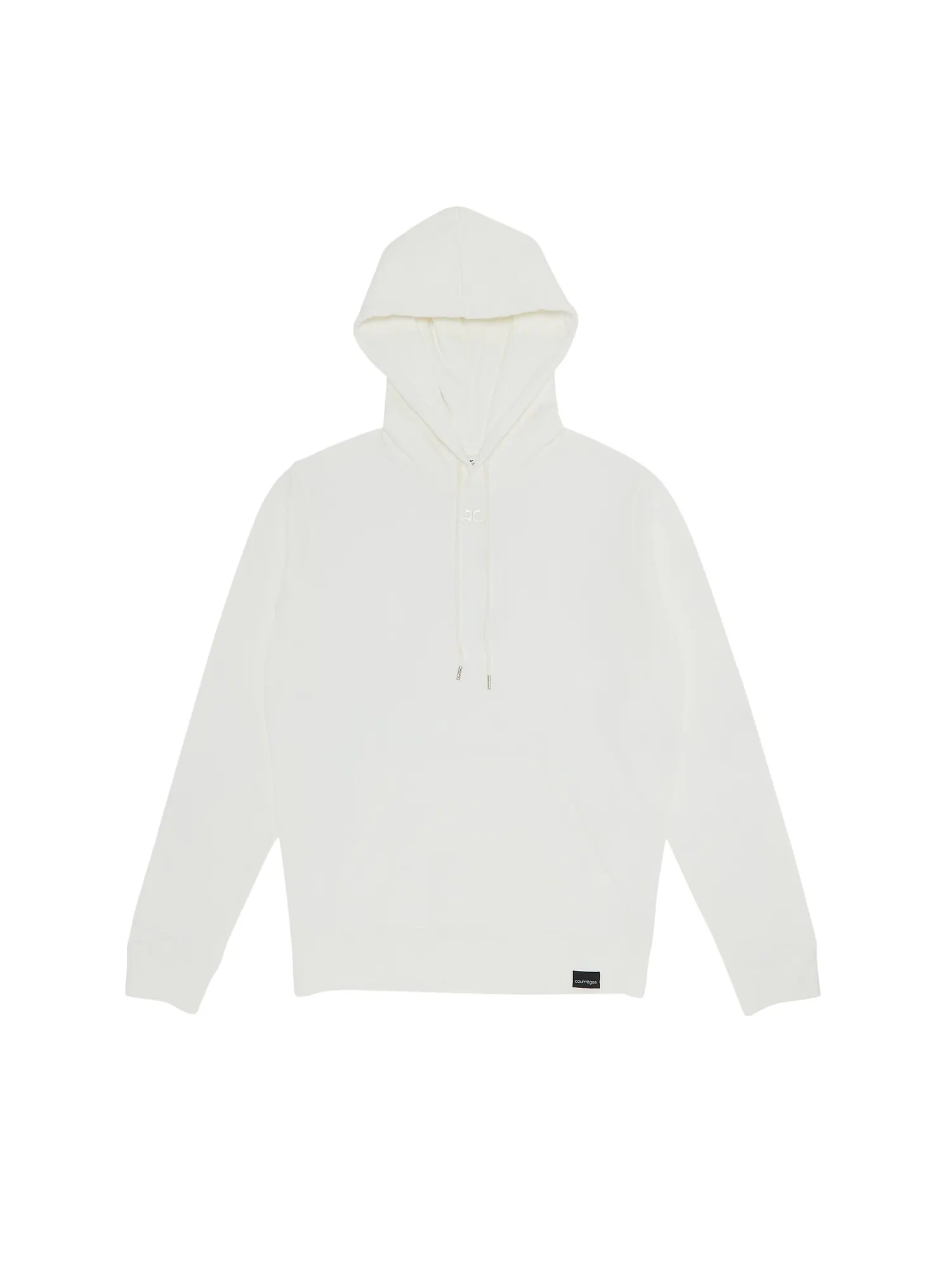 Толстовка с капюшоном из флиса Courrèges Толстовка Heritage White с капюшоном