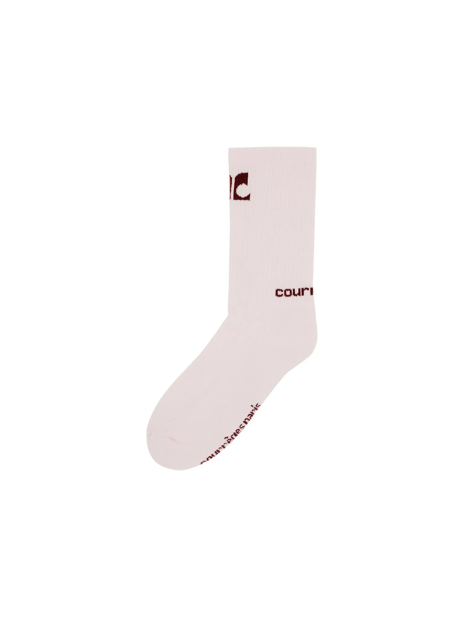 Спортивные носки Courrèges AC Powder Pink/Groseille Fonce — изображение 2 из 3, розовый