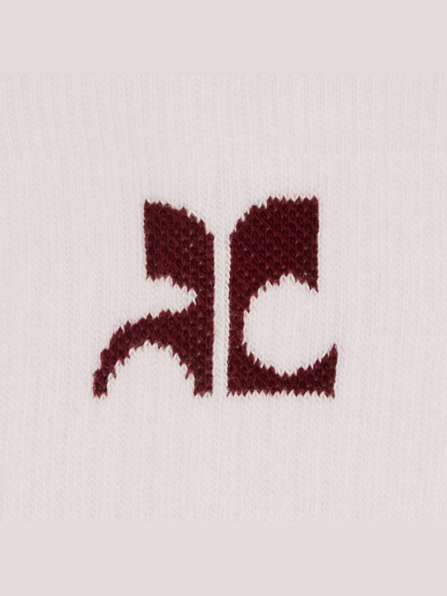 Спортивные носки Courrèges AC Powder Pink/Groseille Fonce — изображение 3 из 3, розовый