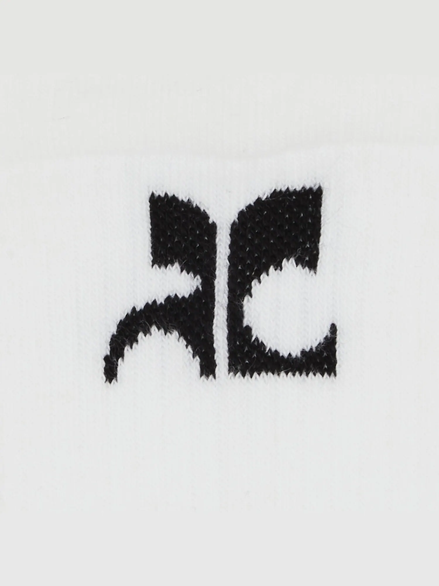 Спортивные носки Courrèges AC Blanc Optique/Noir — изображение 3 из 3, черный