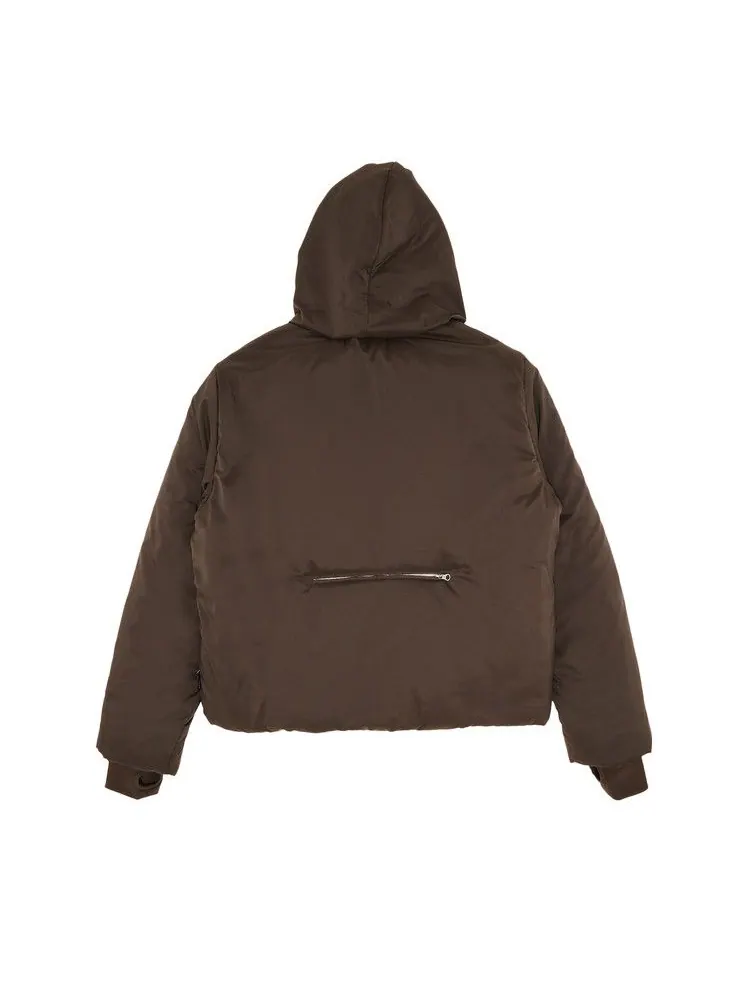 Куртка Courrèges AC Nylon Hooded Manteau — изображение 2 из 3, коричневый