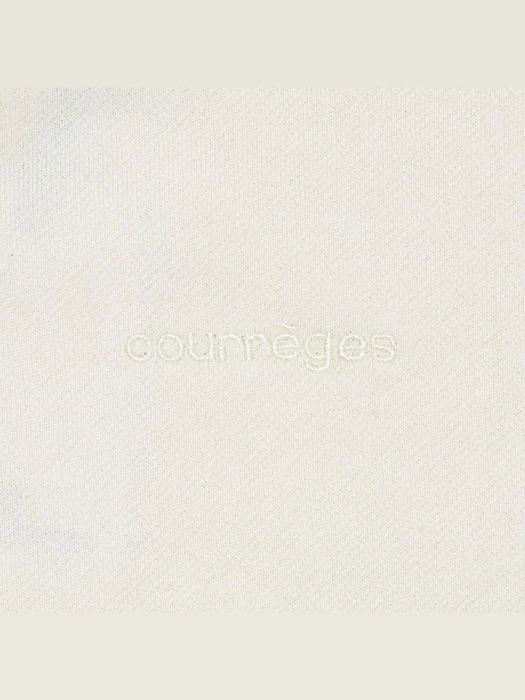 Худи Courrèges Scarf Embroidered Hoodie — изображение 3 из 3, белый