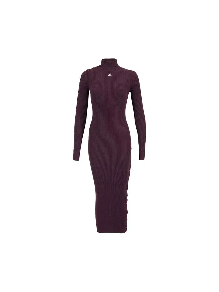 Платье Courrèges Multi-Snap Rib Knit Long Dress