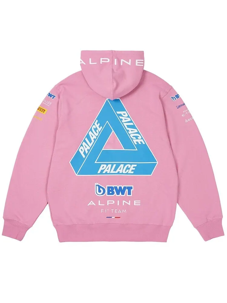 Толстовка Palace x Kappa For Alpine 'Pink' — изображение 2 из 2, розовый