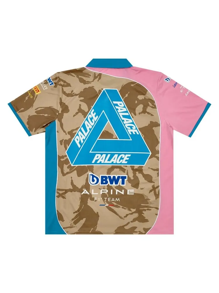 Поло Palace x Kappa For Alpine Tech 'Desert Camo' — изображение 2 из 2, загар