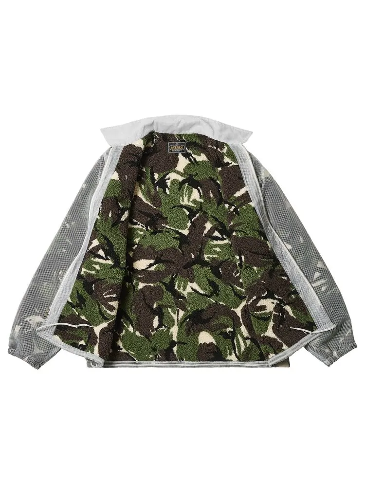 Куртка Palace x Beams Plus Fleece Lined Coach Jacket Camo — изображение 2 из 3, разноцветный