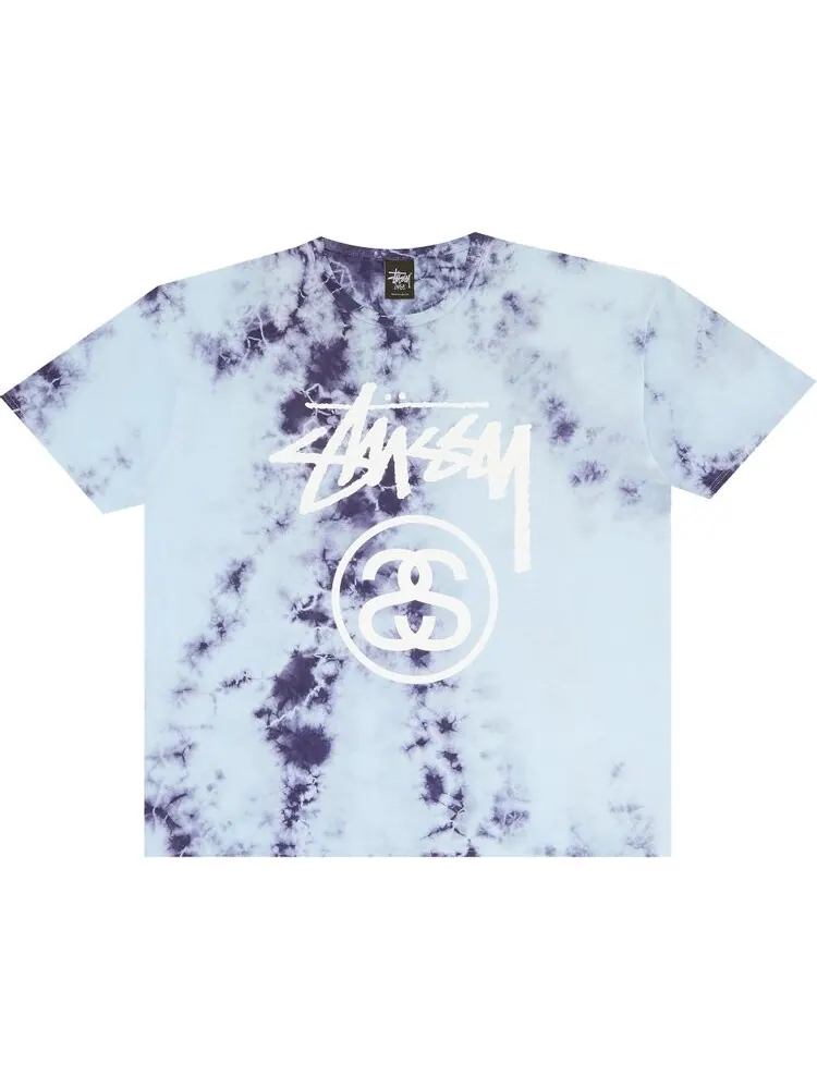 Футболка Stussy Storm Stock LNK Tie-Dye 'Blue'
