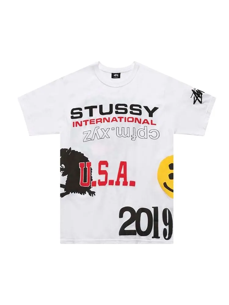 Футболка Stussy x Cactus Plant Flea Market USA 2019 Tee 'White'