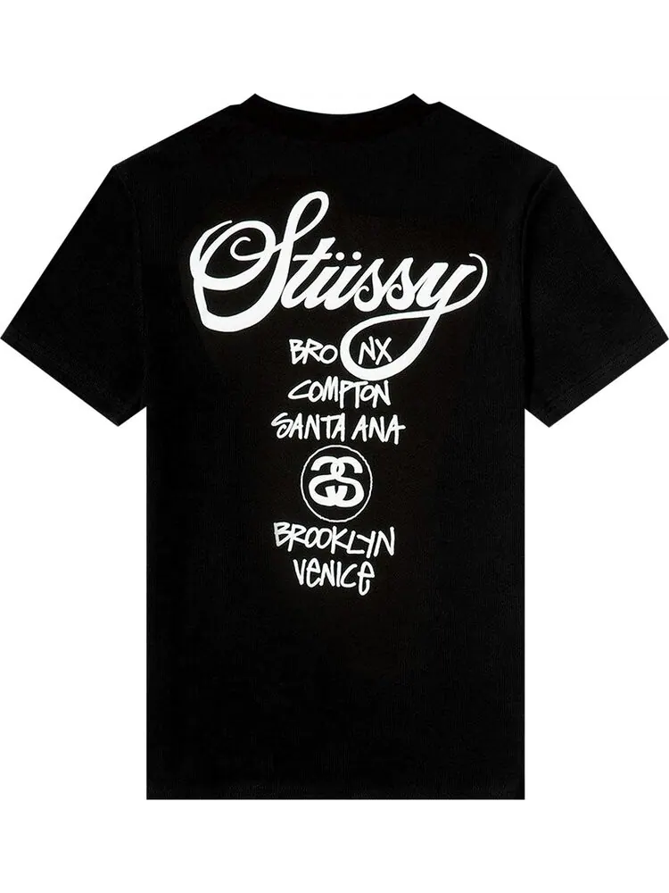 Футболка Stussy World Tour — изображение 2 из 2, черный