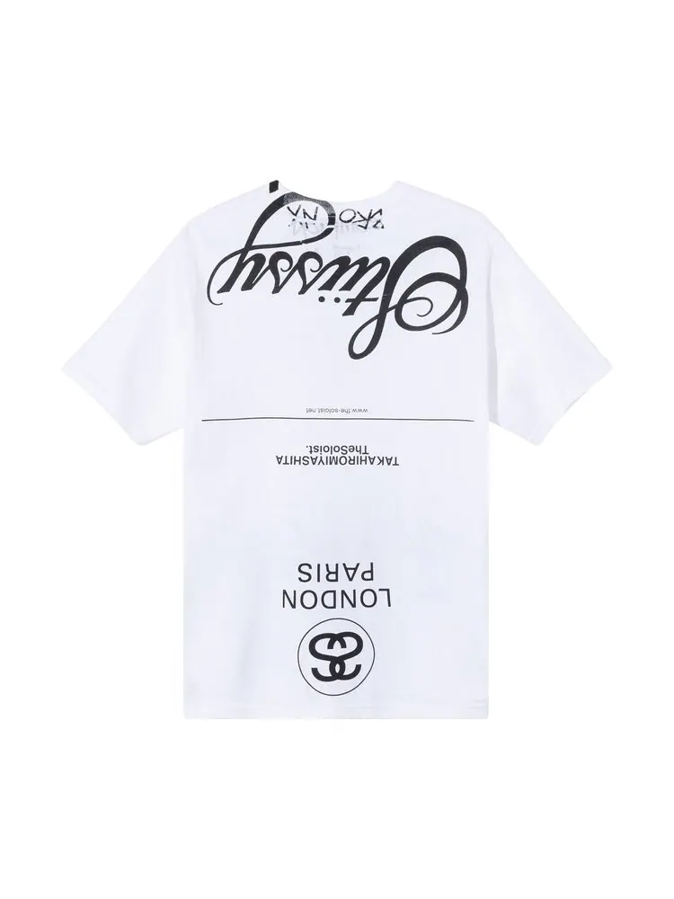 Футболка Stussy x Takahiro Miyashita The Soloist World Tour — изображение 2 из 2, белый