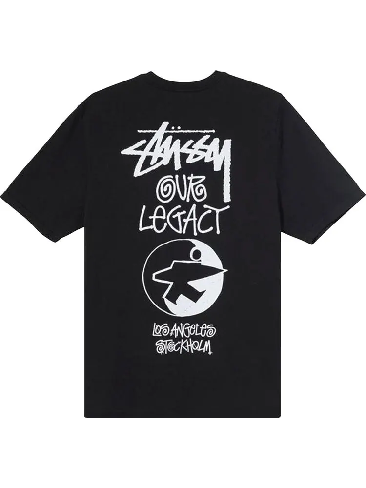 Футболка Stussy x Our Legacy Surfman Tee 'Black' — изображение 2 из 2, черный