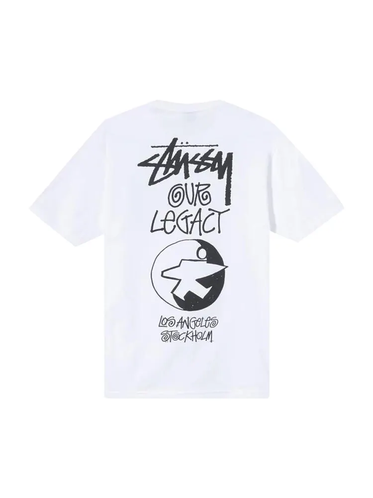 Футболка Stussy x Our Legacy Surfman Tee 'White' — изображение 2 из 2, белый