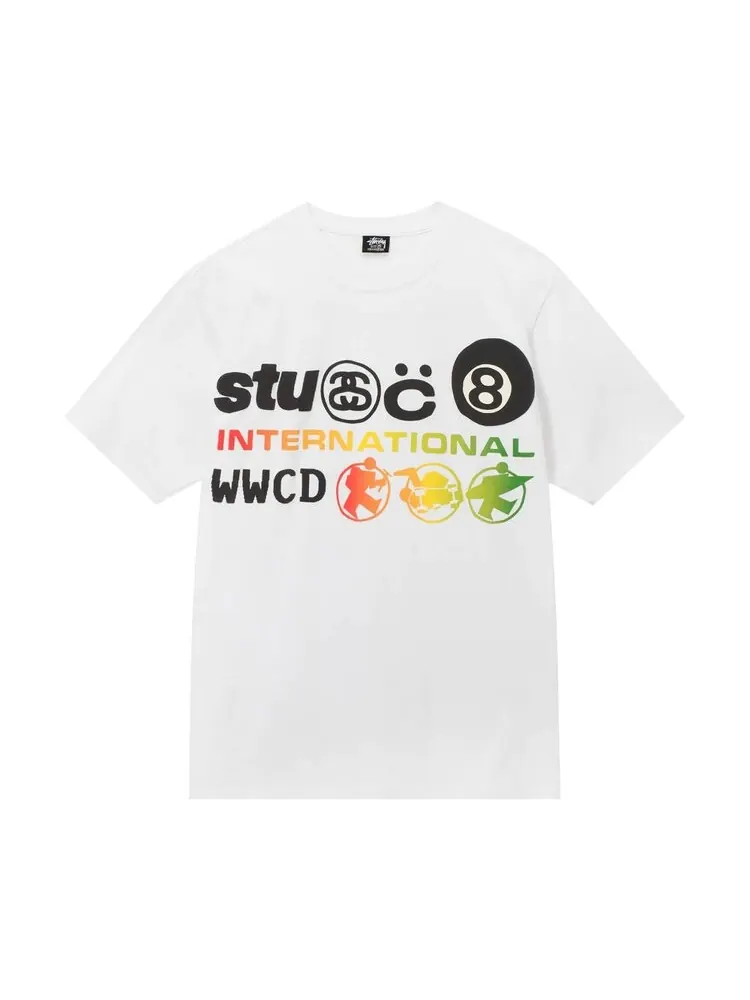 Футболка Stussy x Cactus Plant Flea Market International Tee 'White'