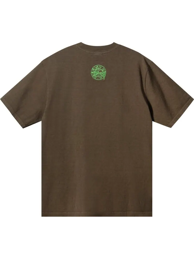 Футболка Stussy x Dries Van Noten Airbrush Vase Tee 'Khaki' — изображение 2 из 2, коричневый