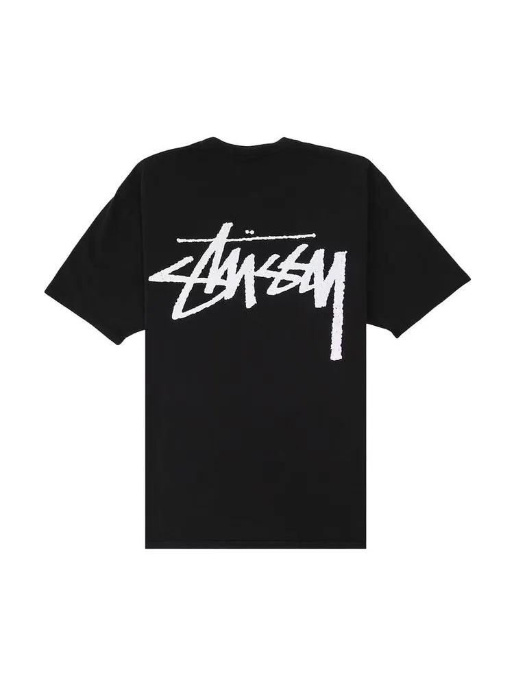 Футболка Stussy x Our Legacy Work Shop Yin Yang Pigment Dyed Tee — изображение 2 из 2, черный